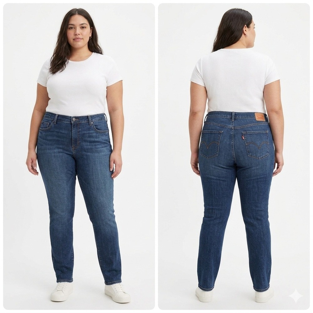 Levi's Jeans Women 16M Blue Mid Rise Skinny Medium Wash Stretch Denim